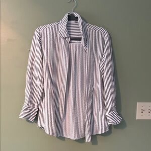 Striped Button-Up Shirt